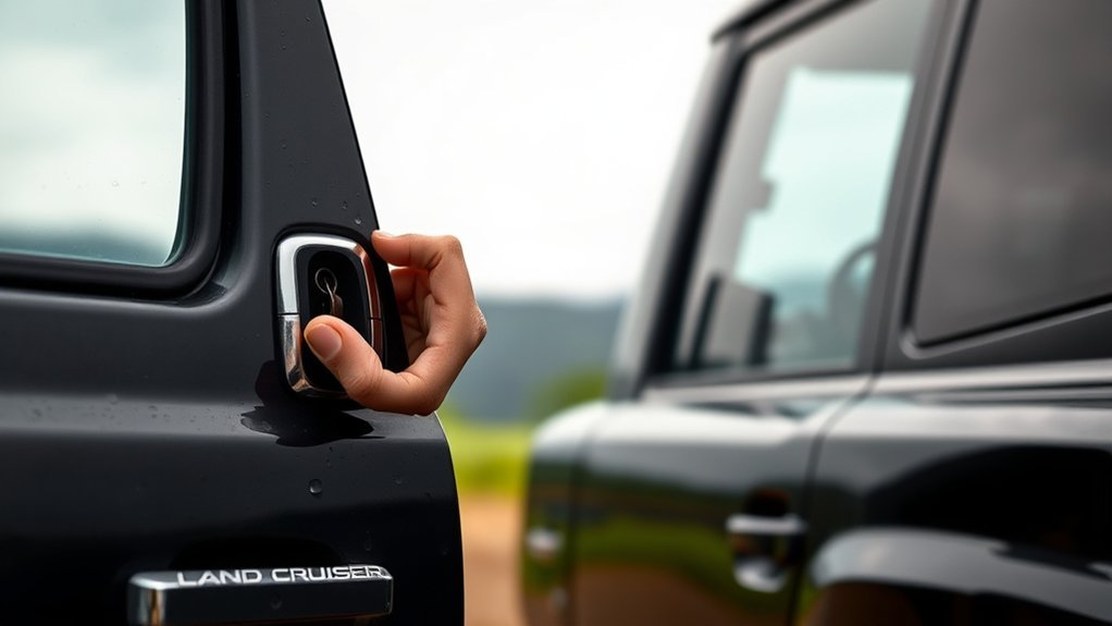 access land cruiser manually