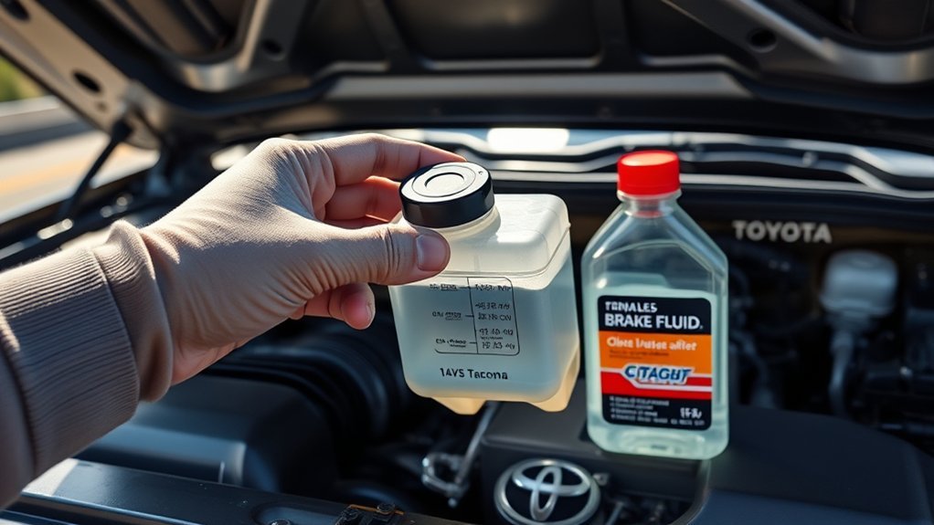 add brake fluid safely