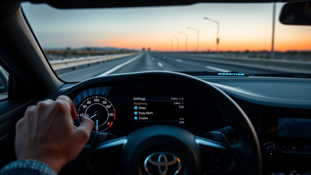 adjust lane assist settings