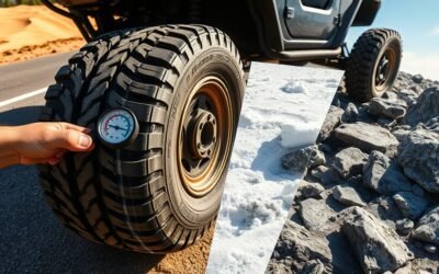 adjust tire pressure accordingly