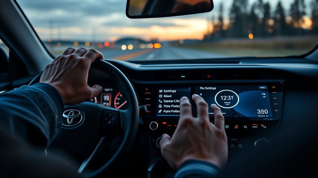 adjust toyota rav4 clock