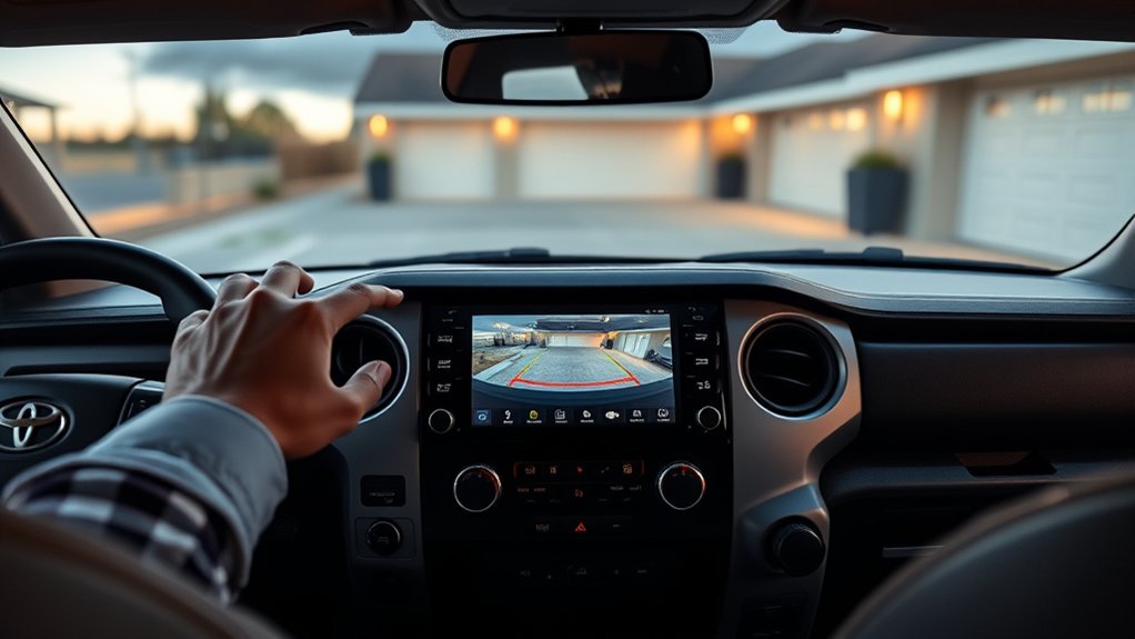 adjust tundra backup camera