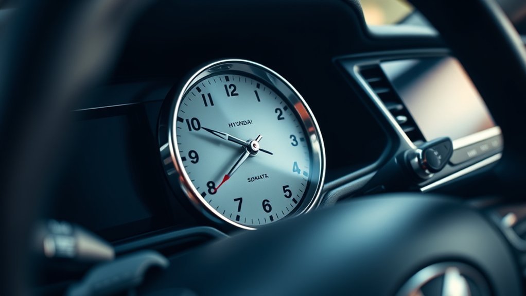 adjusting 2017 sonata clock
