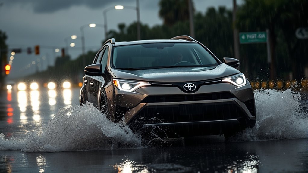 assess water depth cautiously