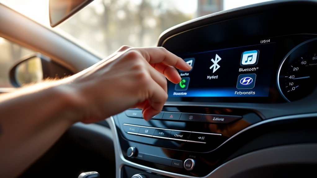 Phone Bluetooth settings for Hyundai Sonata auto connection