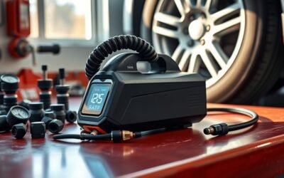 battery operated tire inflator guide