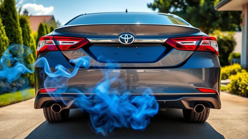 blue smoke exhaust issues