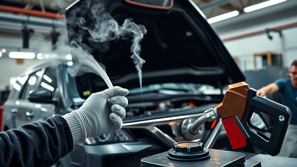 Boost pressure can expose fuel and vapor leaks on a modified Toyota 4Runner