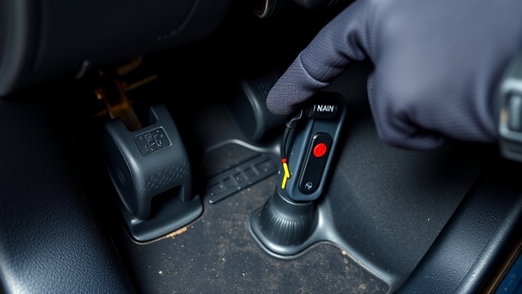 brake pedal switch location