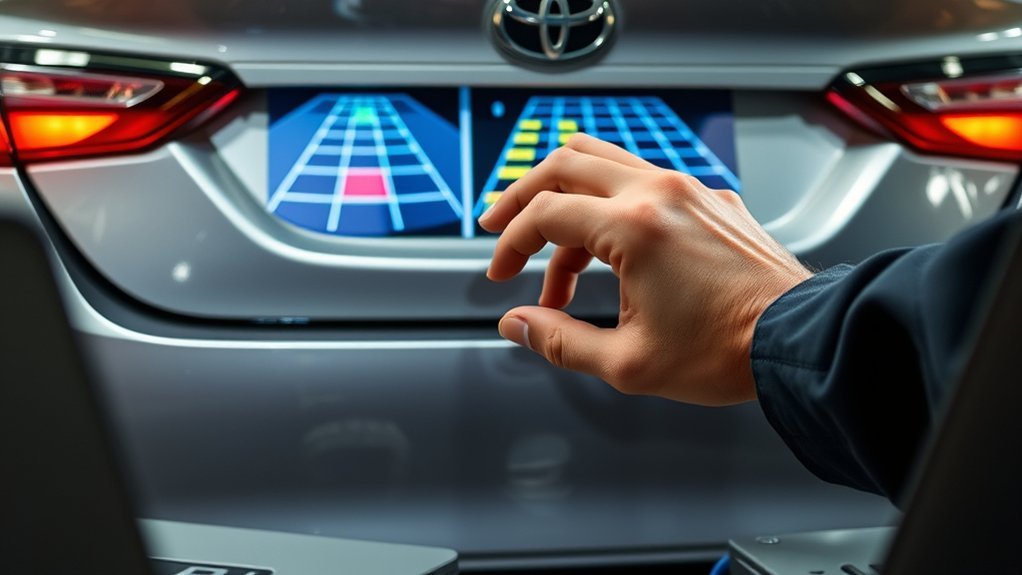 calibrate toyota backup camera