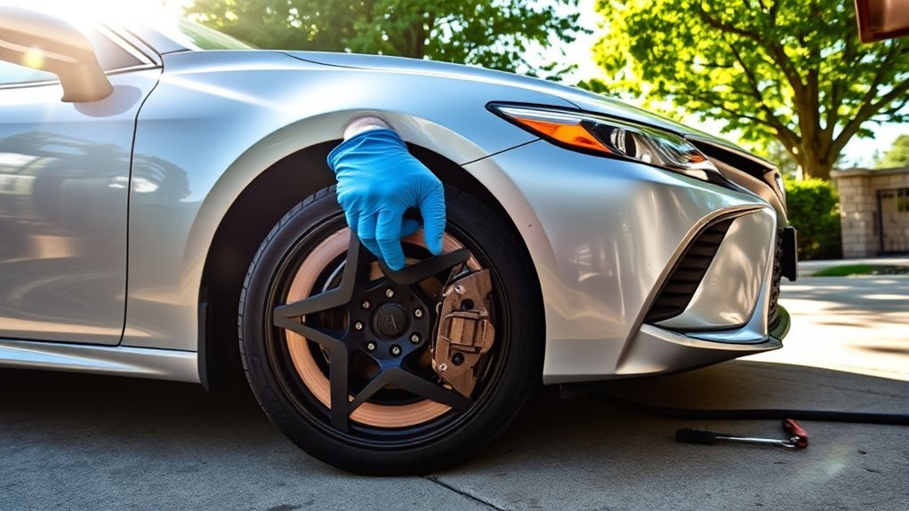 camry low speed brake vibration