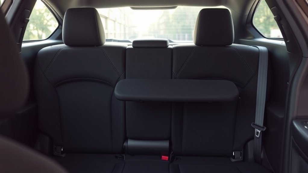 camry rear seat access