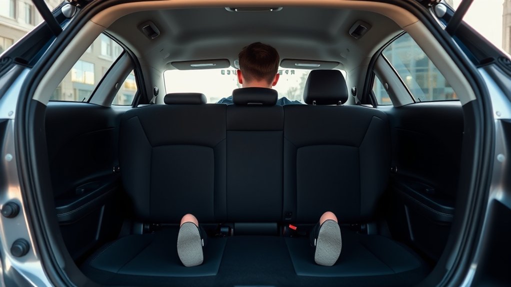 camry rear seat dimensions