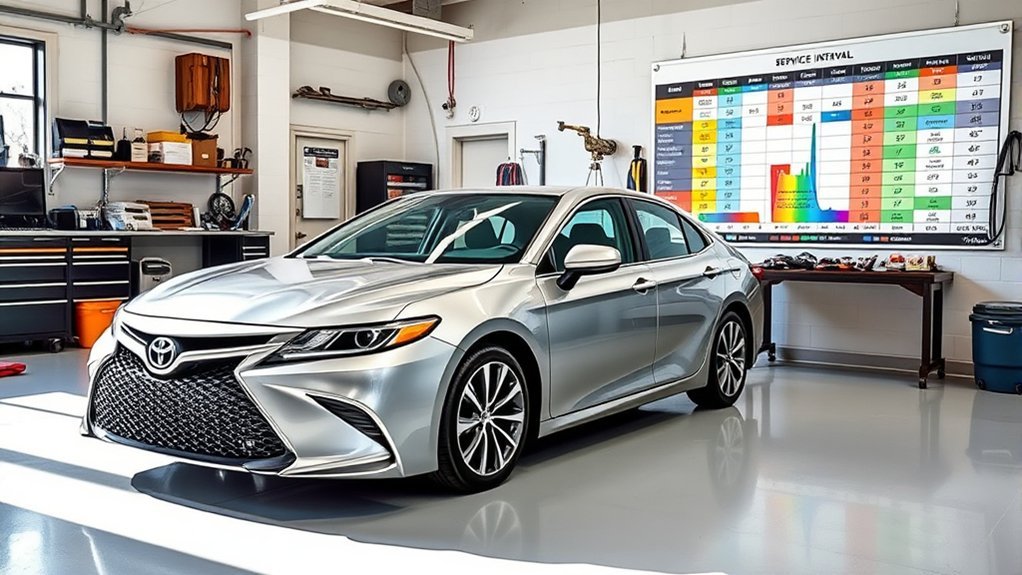 camry service intervals mileage