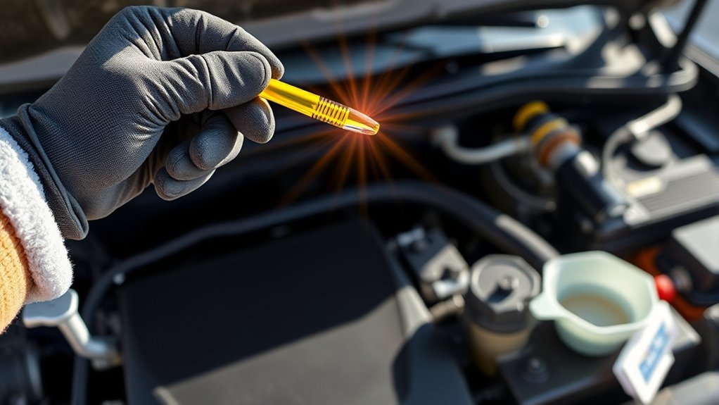 careful oil addition process