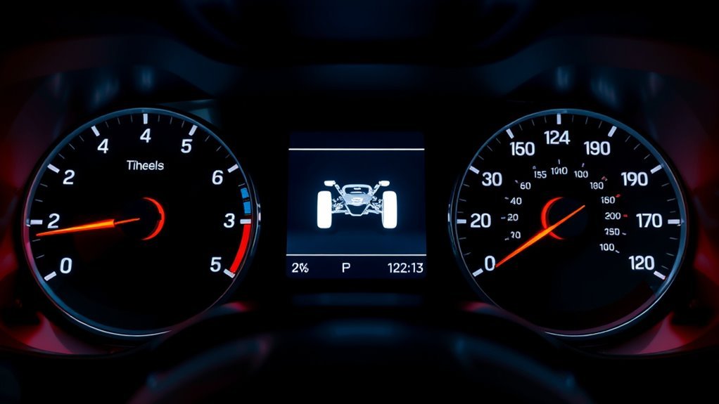 center differential lock indicator