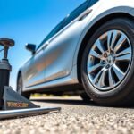 change flat tire safely