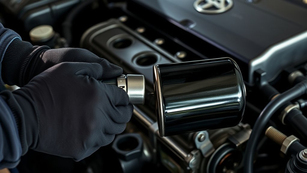 change oil filter tacoma