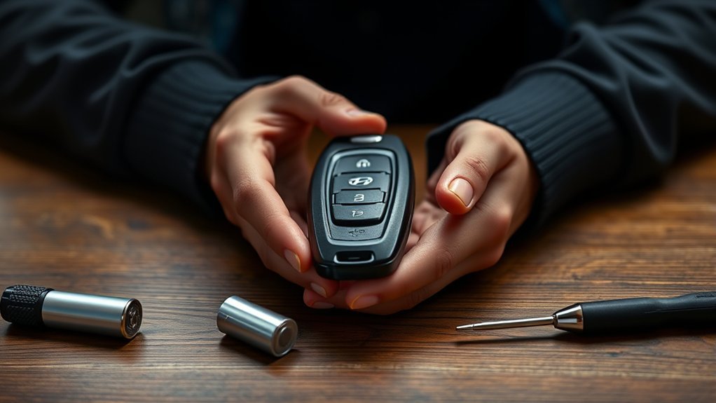change sonata key fob battery