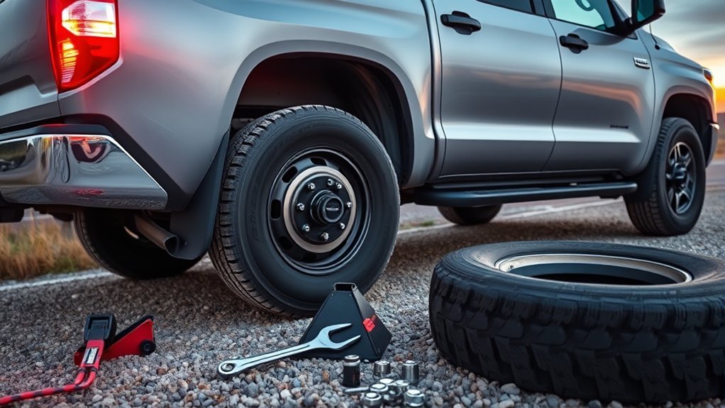 change tire on tundra
