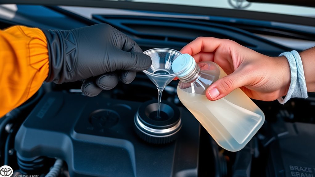 check and top off brake fluid