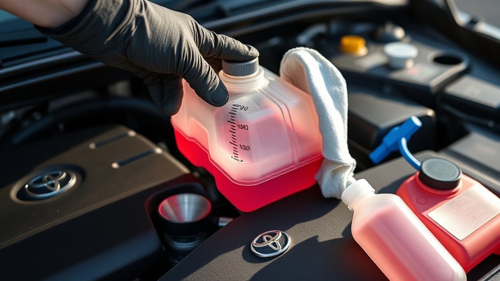 check coolant level regularly