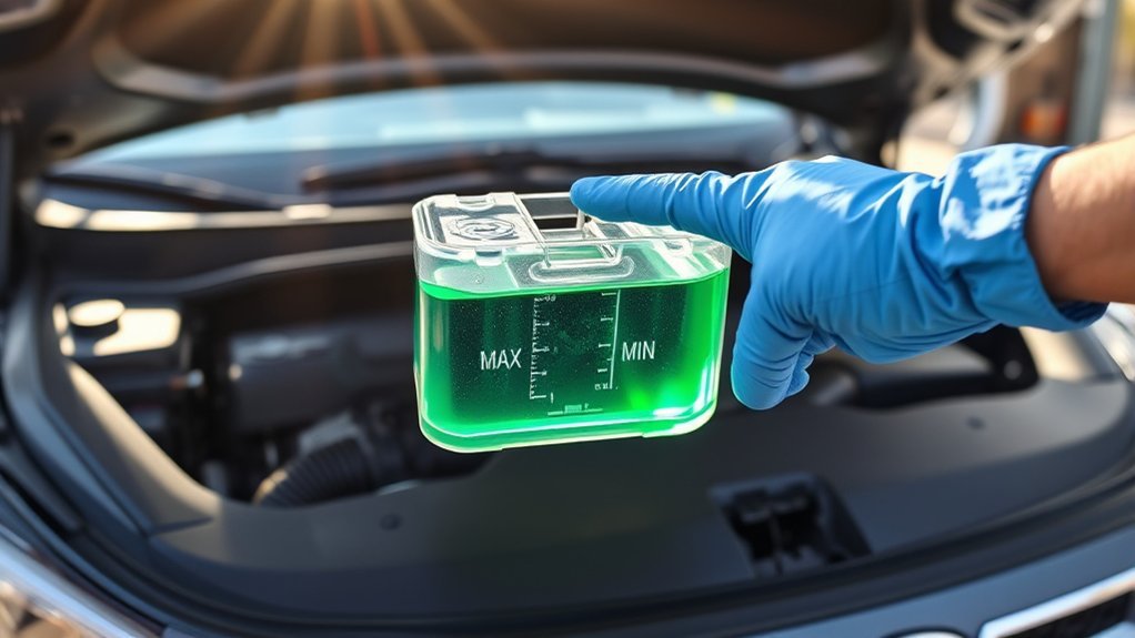 check coolant level safely