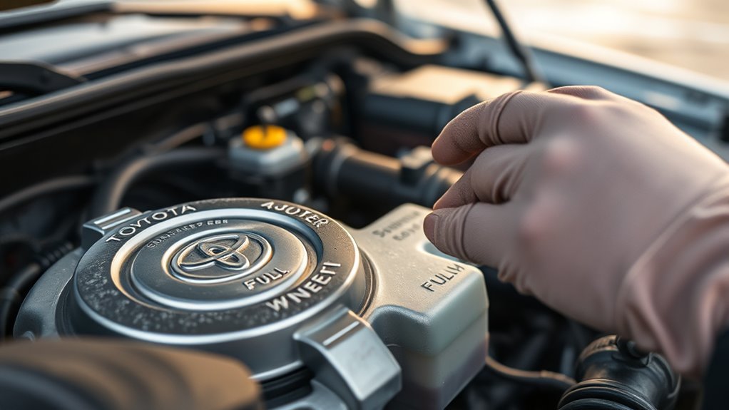 check coolant levels safely