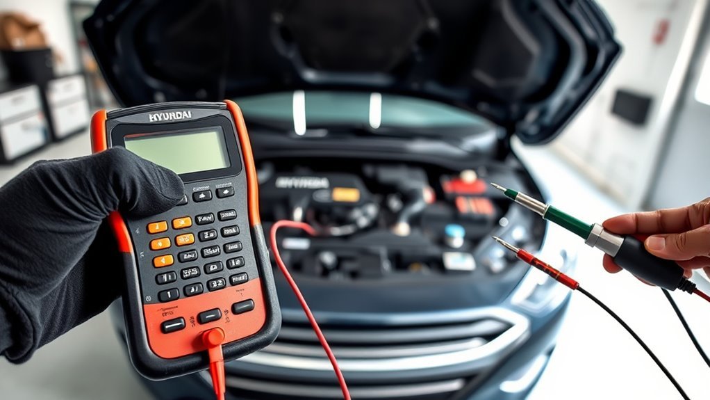 Checking the Sonata 12-volt battery and fuses when remote start fails