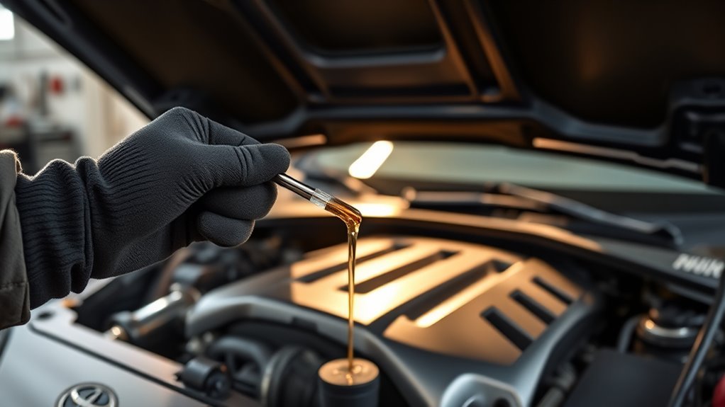 check oil after warming