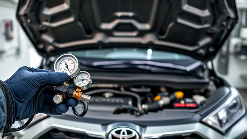 check refrigerant and compressor