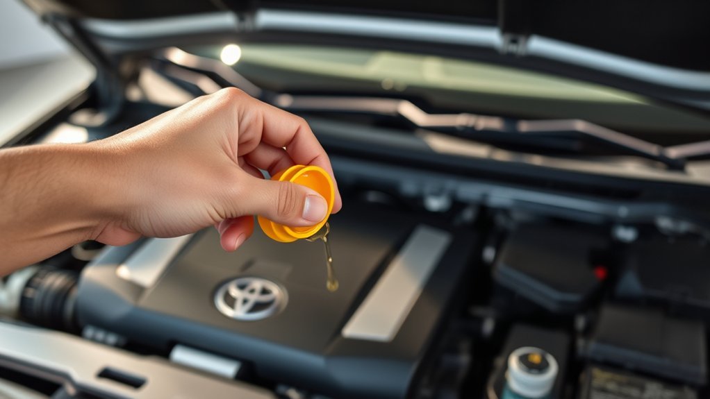 check toyota camry oil