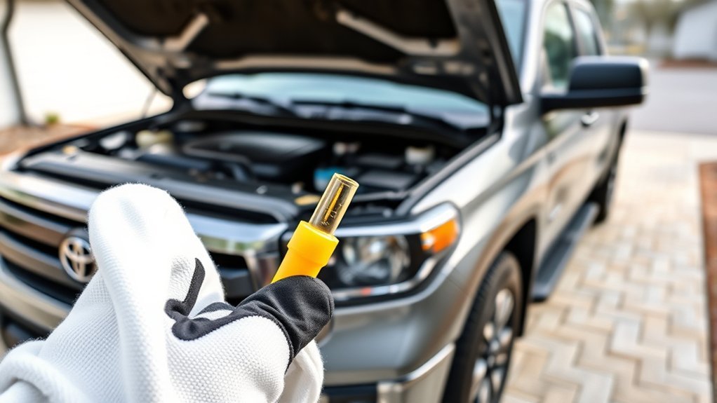 check toyota tundra oil