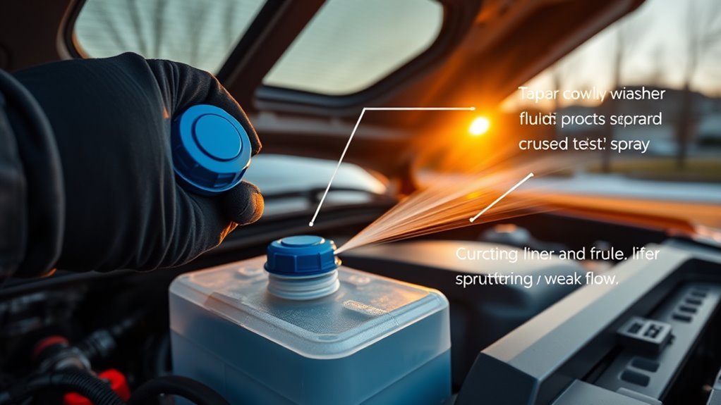 check washer fluid system