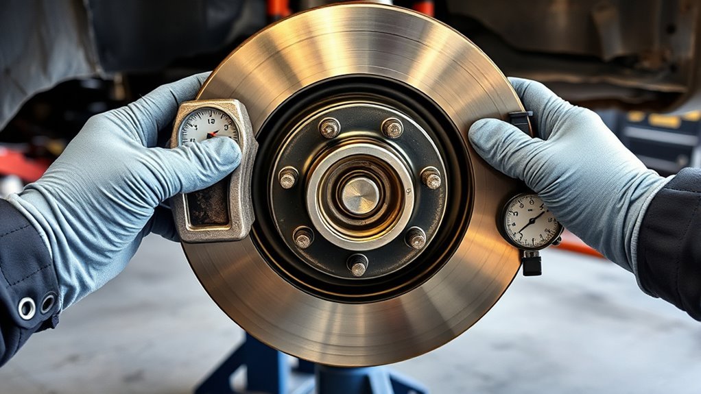 How to check wheel bearings for play by rocking the wheel at 12 and 6 o'clock