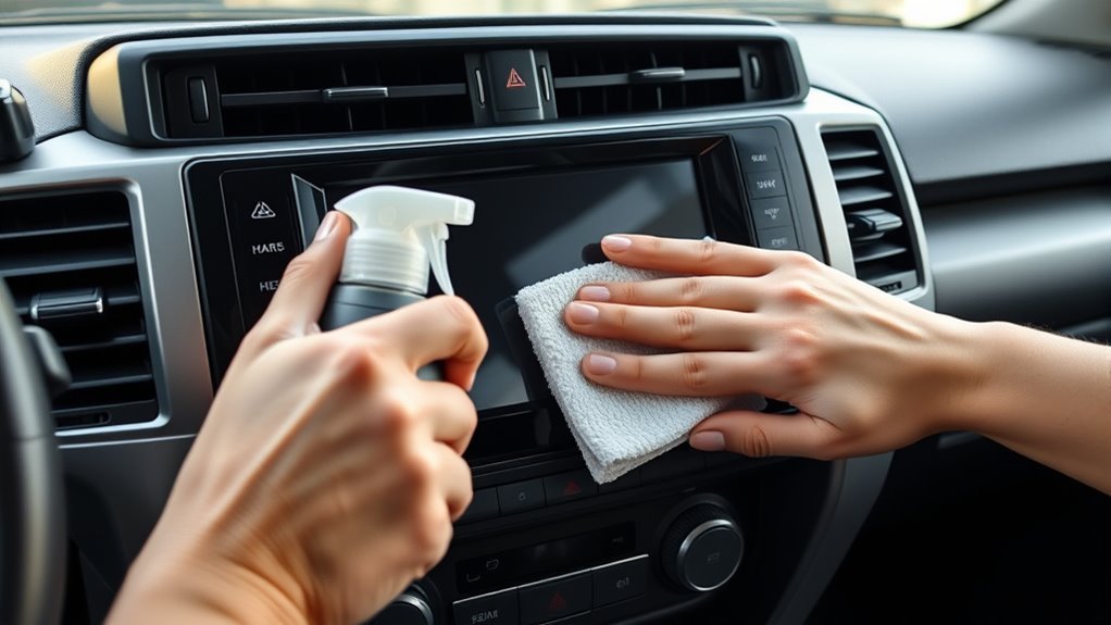 clean 4runner touchscreen properly