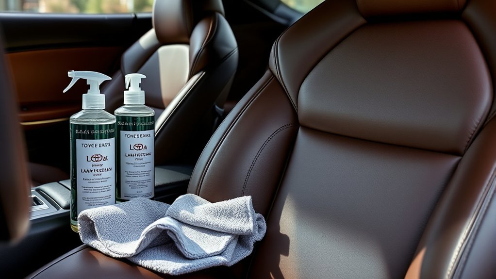 Cleaning and conditioning Toyota Supra leather seats
