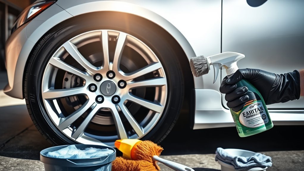 clean camry wheels effectively