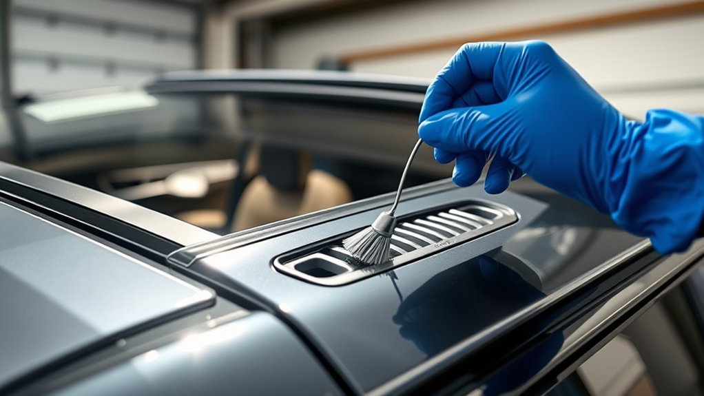 clean rav4 sunroof drains