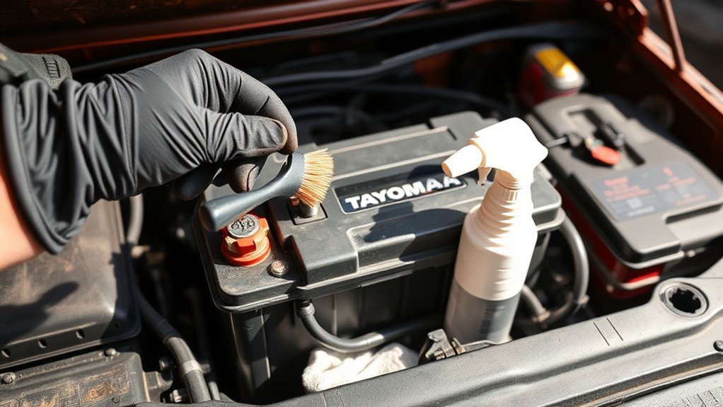 clean tacoma battery terminals