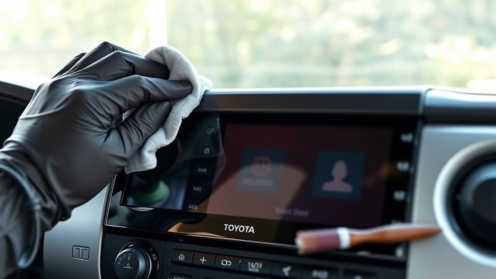 clean touchscreen for clarity