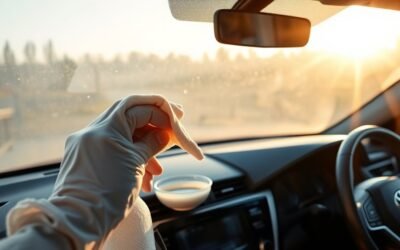 clean toyota camry windshield haze