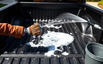 clean toyota tacoma bed