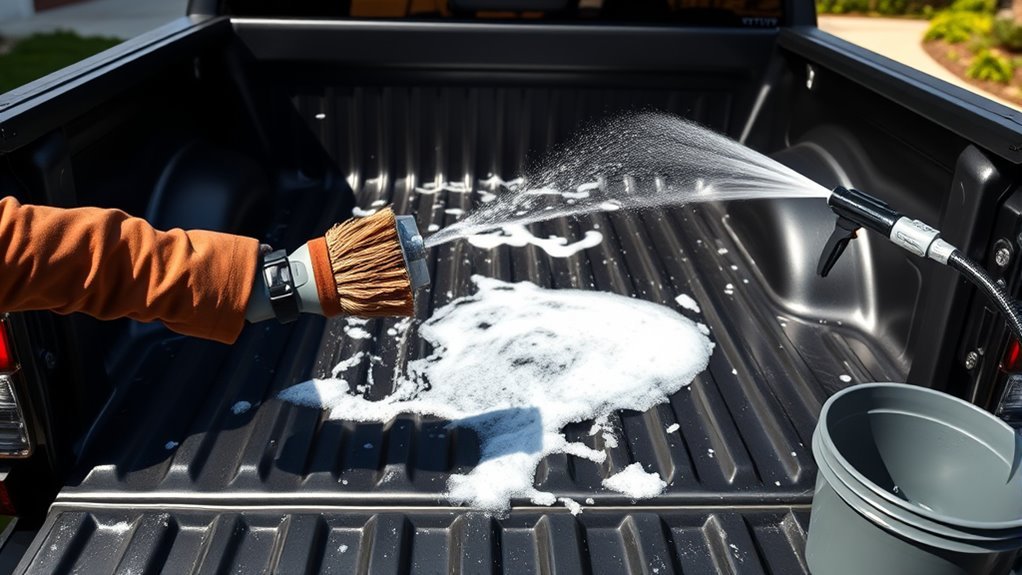 clean toyota tacoma bed