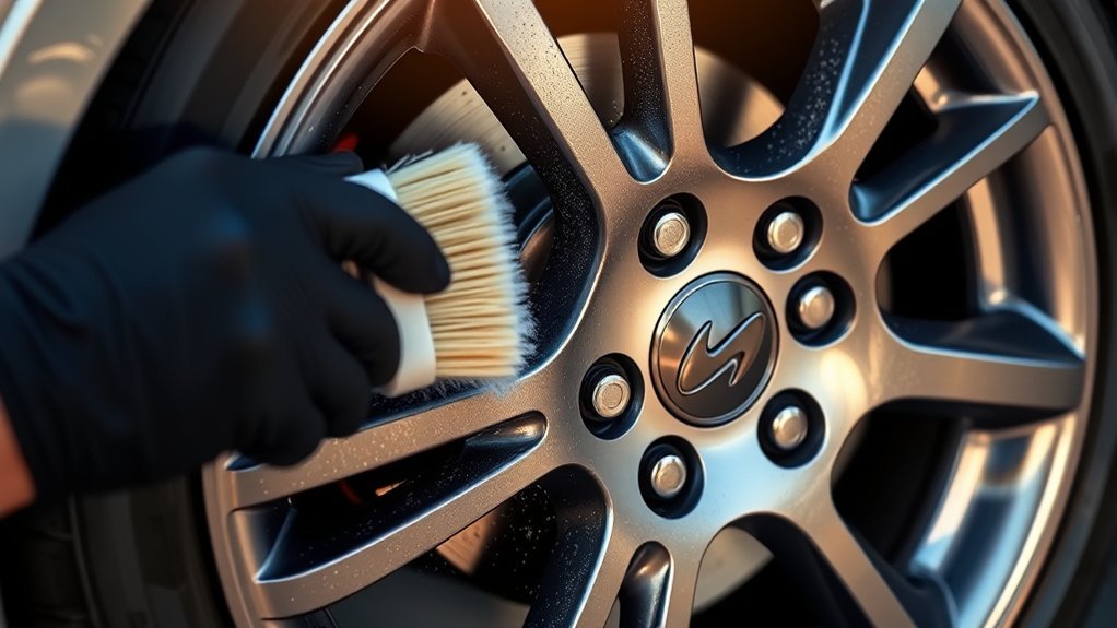 clean wheels maintain appearance
