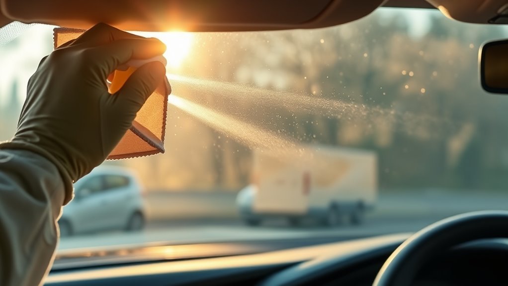 clear windshield touch up method