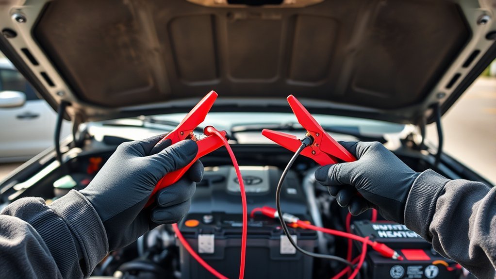 connect jumper cables safely
