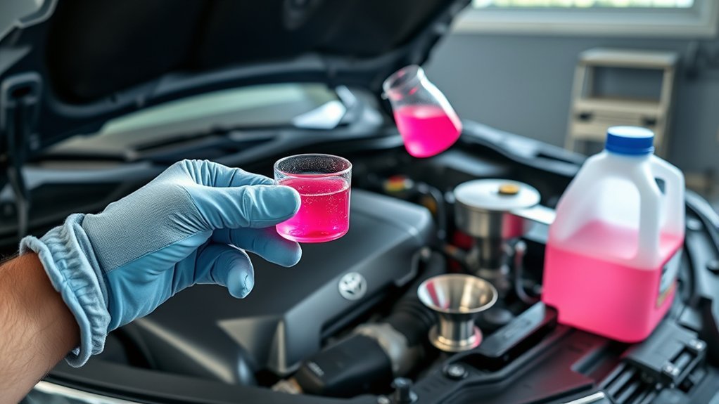 coolant check and cap