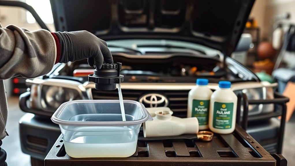 2020 Land Cruiser coolant drain and refill