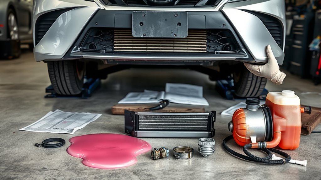 coolant leak valve replacement